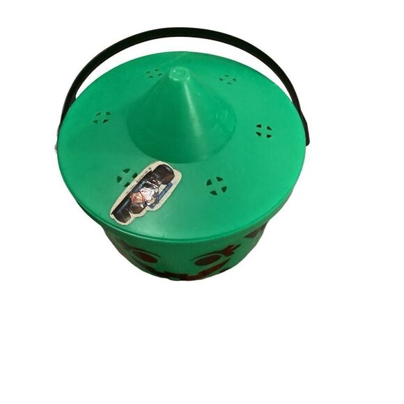 Lot Of 4 Halloween Trick Or Treat Bucket Bag Jar Wall Decor Spooky Holiday - Picture 7 of 12